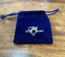 Swarovski Blue & Clear Diamond Shape Silver Tone Ring for sale  Shipping to South Africa