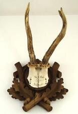 ANTIGA placa de madeira esculpida à mão chifres de veado Buck Horns Áustria 1910 (J7), usado comprar usado  Enviando para Brazil