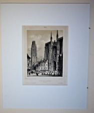 Rouen cathedral lithograph for sale  Petersburg