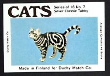 Matchbox Duchy Label Cats – Silver Classic Tabby MH571 comprar usado  Enviando para Brazil