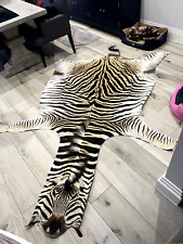 Zebra hide rug for sale  WALTON-ON-THAMES