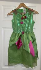 Vestido fantasia menina fadas Disney Sininho 6/8 verde e rosa com flores comprar usado  Enviando para Brazil