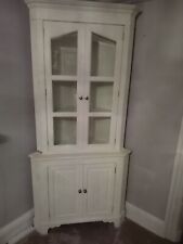 shabby chic corner display cabinet for sale  MALDON