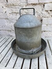 Used, Vintage Galvanised ELTEX Chicken Poultry Chick Feeder - Farm / Garden Salvage for sale  CLACTON-ON-SEA