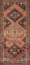 Vintage Runner Rug 4x9 ft.Geometric Ardebil Oriental Hand-Knotted Low Pile Wool for sale  Shipping to South Africa