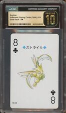 1999 Pokemon Playing Cards Scyther Gold Deck 8 of Clubs CGC 10 Pristine for sale  Shipping to South Africa