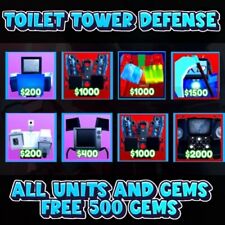 Used, 🚽 ROBLOX: Toilet Tower Defense (TTD) UNITS & GEMS | NEW UPDATE 🥚 | CHEAPEST 🚽 for sale  Shipping to South Africa