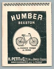 1910 humber beeston d'occasion  Expédié en Belgium