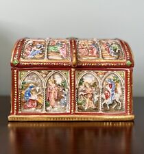 Capodimonte hinged chest for sale  Succasunna
