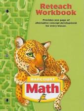 Harcourt math reteach for sale  Montgomery