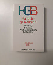 Hgb handelsgesetzbuch . gebraucht kaufen  Deutschland