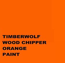 Timberwolf chipper orange for sale  Shipping to Ireland