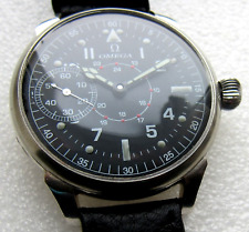 Luxo relógio de pulso masculino OMEGA estilo militar para piloto aviador, caixa de níquel 1,89 polegadas comprar usado  Enviando para Brazil