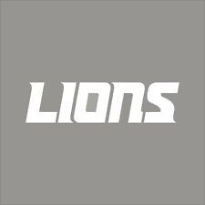 Calcomanía de vinilo de 1 color con logotipo de equipo de Detroit Lions #6 pegatina pared ventana de coche segunda mano  Embacar hacia Mexico