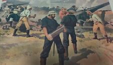 1902 Print BRITISH SAILORS WORKING NAVAL GUNS AT LADYSMITH Anglo-Boer War , used for sale  Shipping to South Africa