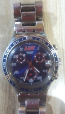 Relógio elegante masculino Swatch Irony cronógrafo aço inoxidável, usado comprar usado  Enviando para Brazil