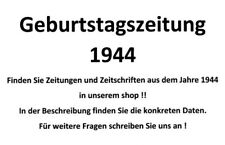 Geburtstagszeitung 1944 zeitun gebraucht kaufen  MH-Heißen