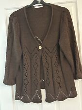 chocolate brown cardigan for sale  NEWCASTLE
