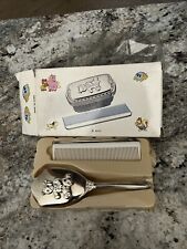 Conjunto de pente e escova vintage folheados a prata bebê urso nele comprar usado  Enviando para Brazil