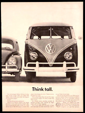 Volkswagen Bus Station Wagon Original 1961 Vintage Impressão Anúncio Think Tall comprar usado  Enviando para Brazil