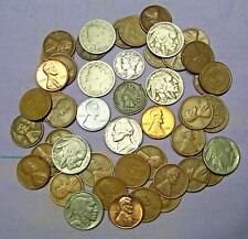 Used, MIX Lot of 50 OLD U.S. Coins with 24K Gold Plated 1943 Steel Cent & Silver Dime for sale  Carlsbad