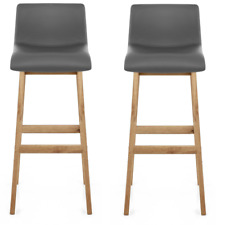 set 2 leather bar stools for sale  BIRMINGHAM