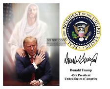 Used, PRESIDENT DONALD TRUMP JESUS HOVERING PRESIDENTIAL SEAL AUTOGRAPHED 8X10 PHOTO for sale  Shipping to South Africa