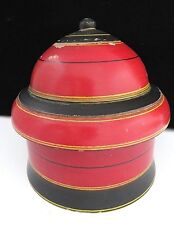 Vintage Round Wood Dome Top Nepal Trinket Box for sale  Shipping to South Africa