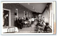 Kakabeka Ontario Canada Postcard Kakabeka Falls Inn Verandah c1940's RPPC Photo for sale  Shipping to South Africa
