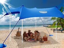 UMARDOO Family Beach Tent Sun Shade Canopy 10×9FT with 4 Aluminum Poles, UPF 50+ for sale  Shipping to South Africa