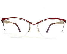 Used, OVVO OPTICS Eyeglasses Frames 3741 c 11A Red Gold Cat Eye Half Rim 53-17-135 for sale  Shipping to South Africa