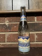 Full 12 Oz. Evervess Sparkling Water Soda Bottle, Salisbury N.C., used for sale  Shipping to South Africa