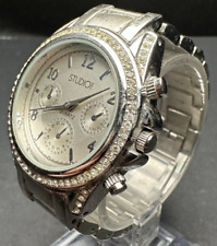Usado, Relógio com moldura de diamante Studio Time - Não testado - Pode precisar de bateria ou reparo comprar usado  Enviando para Brazil