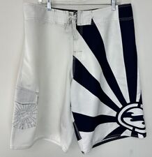 Pantalones Cortos De Colección Billabong Andy Irons Para Hombres 36 Sol Naciente Azul y Blanco Surf, usado segunda mano  Embacar hacia Argentina