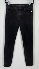 American Eagle Outfitters Skinny Jeans Women Size 6 X-Long Stretch Denim Black for sale  Silverdale