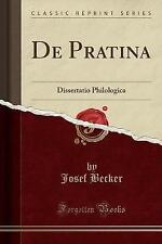 Pratina dissertatio philologic for sale  FAIRFORD