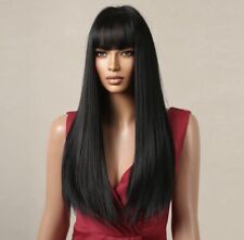 Natural black wig for sale  UK