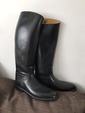 Aigle Ladies French Black Rubber Long Horse Riding Boots Size UK 8, used for sale  Shipping to South Africa