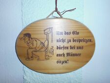 Brandmalerei holz toilettenspr gebraucht kaufen  Wegscheid