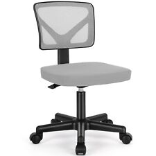 Silla de tareas rodante de malla sin brazos con asiento acolchado hogar oficina silla de escritorio segunda mano  Embacar hacia Argentina