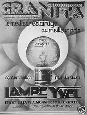 1928 advertising yvel d'occasion  Expédié en Belgium