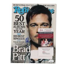 Revista "Rolling Stones" 2009 assinada por Brad Pitt (JSA), usado comprar usado  Enviando para Brazil