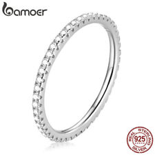 Used, Bamoer 925 Sterling Silver Finger Fashionable Ring With CZ For women Size 5-9 for sale  Shipping to South Africa