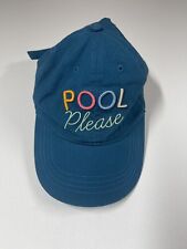 Usado, Gorra de béisbol ajustable Pool Please para mujer bordada verde azulado parasol playa segunda mano  Embacar hacia Argentina