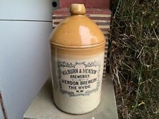 Kilburn & Hendon Breweries Hendon Brewery advertising stoneware flagon tap jar, used for sale  Shipping to South Africa