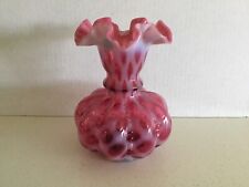 Fenton cranberry vase for sale  Shipping to Ireland