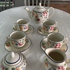 Staffordshire Calypso Complete Tea Set For 4, used for sale  ERSKINE