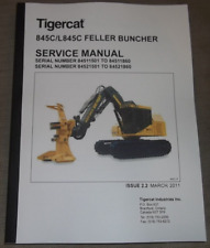 TIGERCAT 845C L845C FELLER BUNCHER SERVICE SHOP REPAIR MANUAL BOOK, used for sale  Shipping to South Africa