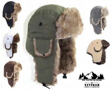 Boné de pele sintética aviador Ushanka inverno esqui quente chapéu caçador com abas de orelha, usado comprar usado  Enviando para Brazil