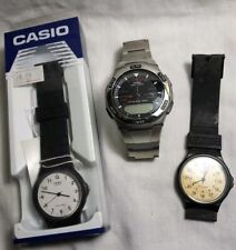 Zegarki na rękę CASIO (x3), analogowe/cyfrowe - części zamienne / naprawy na sprzedaż  Wysyłka do Poland